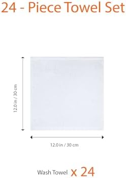100 Cotton Washcloth for Bathroom Eco-Friendly Durable Fast-Drying Soft Reusable