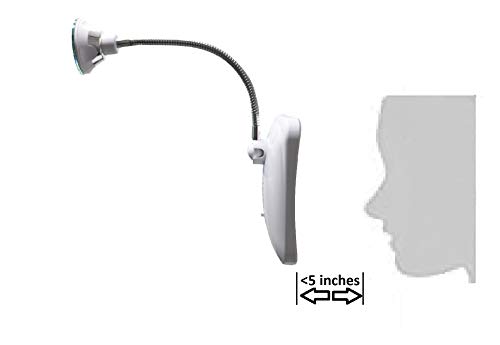 The JiBen Square Flexible Gooseneck LED Makeup Mirror