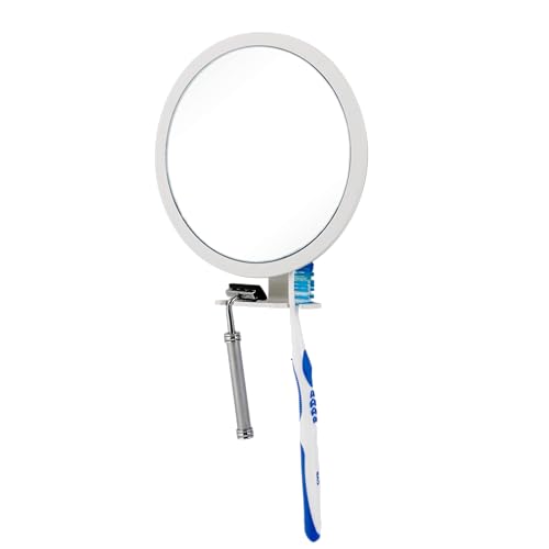 Adjustable Fog-Free Shower Mirror for Beards Mens Facial Hair