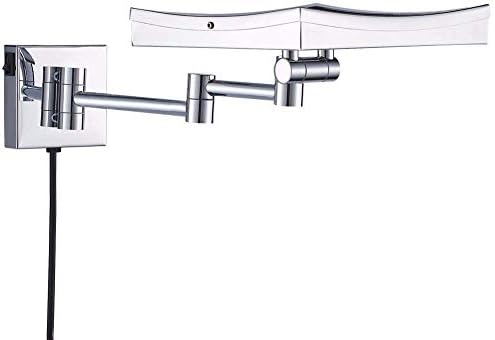 Wall-Mounted Vanity Mirror With 3X Magnification And Chrome Finish