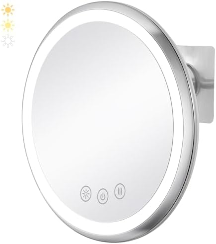 KEDSUM Heated Shower Mirror fogless 360 Swivel Rechargeable Glass for Shaving