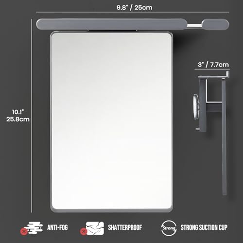 Perfect for Shaving and Safety TAILI Shower Mirror