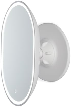 Sharper Image Water Resistant Heated Mirror with Razor Holder