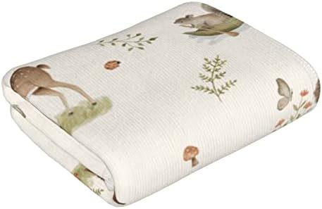 Forest Deer Fox Hedgehog Hand Towels Set of 2