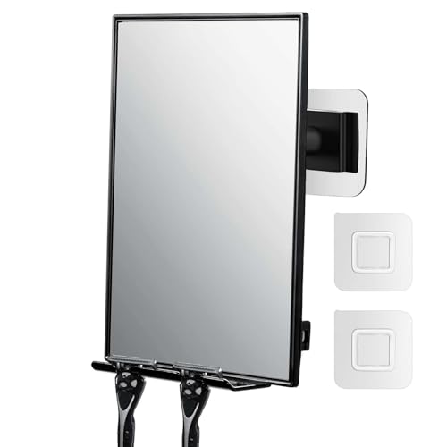 Shower Mirror with 360 Adjustable Razor Holder