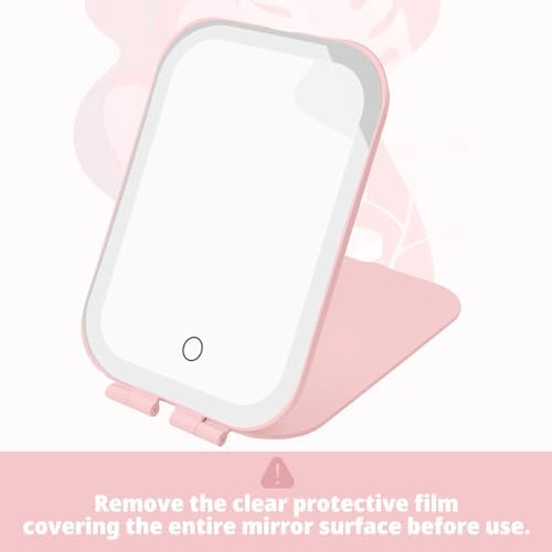 Travel Makeup Mirror with 3 Lighting Modes