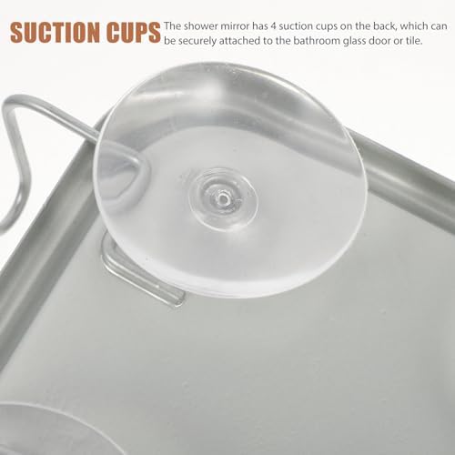Nolitoys Portable Fogless Shower Mirror with suction cups