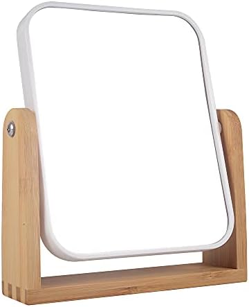 Makeup Mirror with Bamboo Stand 3X Magnification