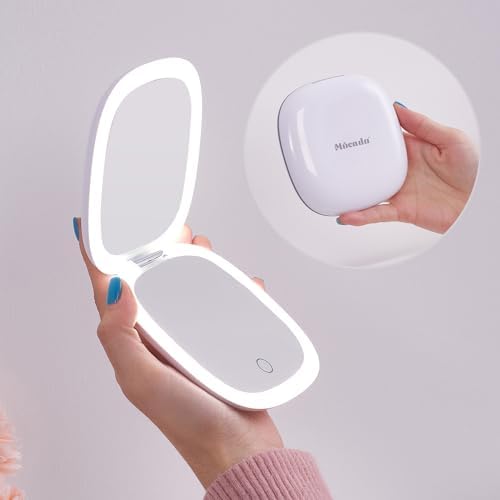 Compact LED Magnifying Mirror - Make-up Travel Tool