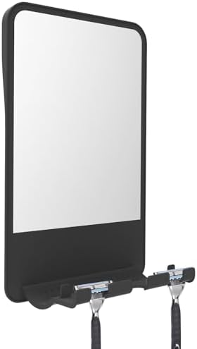 Anti-Fog Shower Mirror with Storage for Men Women