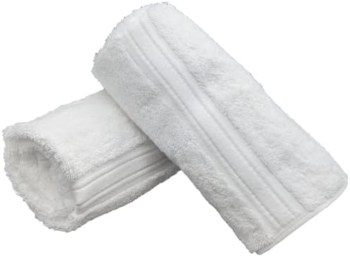 Marquis Mills Set of 2 20x32 White Hand Towels Luxurious Supima Cotton