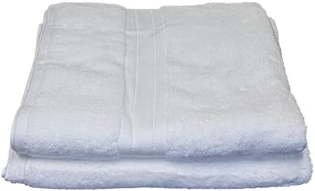 Set of 4 35x70 inch White Terry Supima Bath Sheets