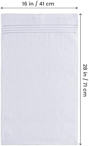 Utopia Towels 6 Piece Premium Hand Towels Set White