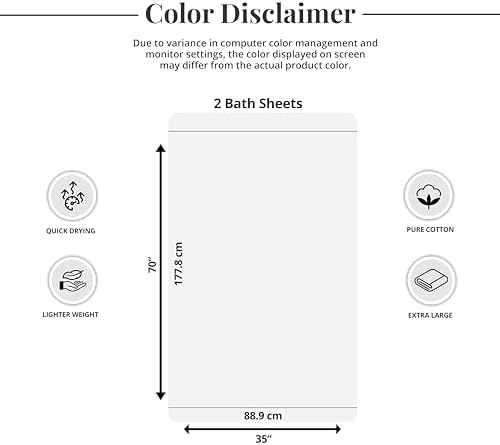 Tens TowelsVersatile and Soft Extra Large Bath Towels 35x70 100 CottonDark Grey
