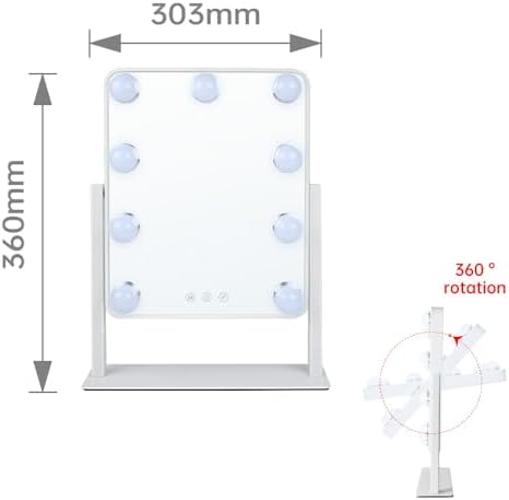 Hollywood Vanity Mirror with Lights Smart Control