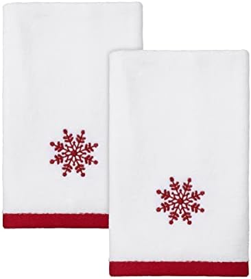 Avanti Linens - Sparkle Collection Fingertip Towels Soft Cotton Set of 2
