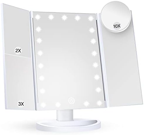 HUONUL Makeup Mirror Magnifying Vanity with Lights Touch Control