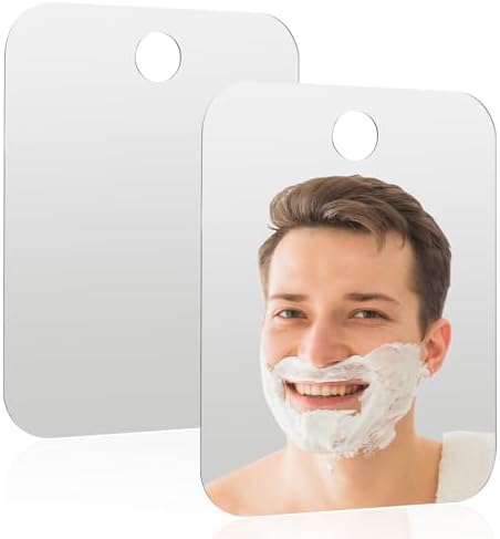 Anti-Fog Compact Mirror for Shaving Portable
