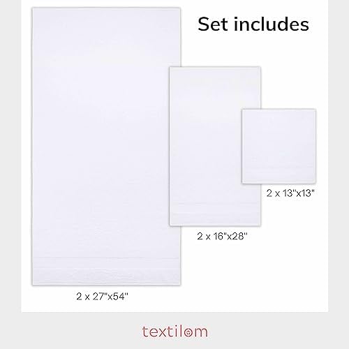 Luxury 100 Turkish Cotton Bath Towels Set for Home