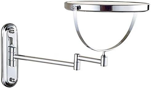 Sleek Pure Rhinestone Metal Vanity Mirror Wall-Mounted Travel and Home Use