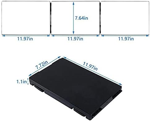 HIEEY 360 Trifold Mirror for Hair Cutting and Makeup