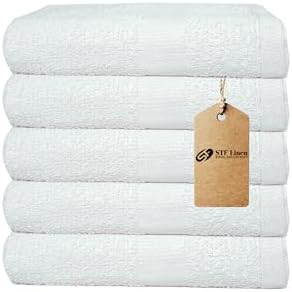24-Piece White Bath Towels