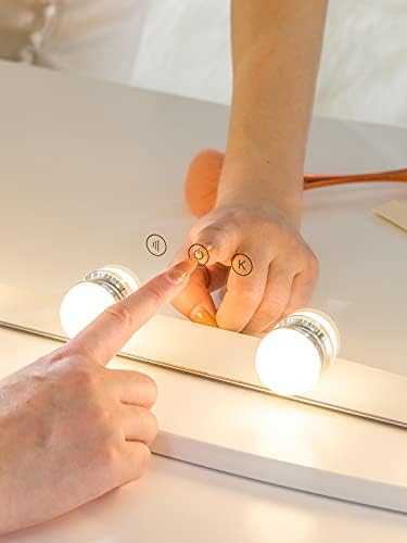 Experience Ultimate Beauty LUXFURNI Hollywood Vanity Mirror with Smart Lighting