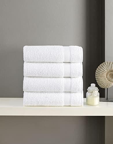 Quick-Dry Soft 4-Piece 27x54 Cotton Bath Towels Set