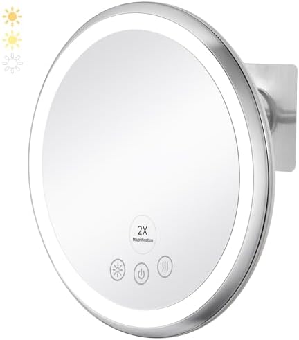 KEDSUM Upgrade 2X Heated Real Glass Shower Mirror for Shaving