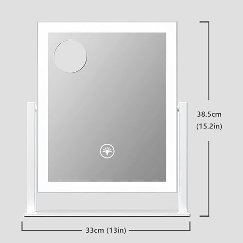 Gvnkvn 152 Smart Vanity Mirror with Touch Control and 10X Magnification