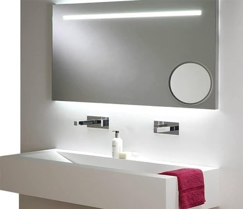 Mavoro Magnifying Mirror - 9 with 5X magnification suction cups compact design