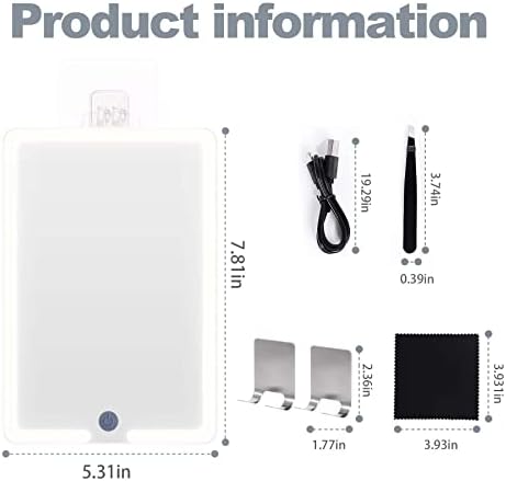 Heated Mirror Over-The-Shower for Shaving