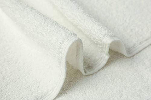 BIOLINEN White Cotton Bath Towel Set of 6