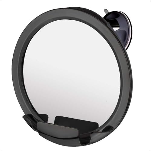 MIRRORVANA Dual Antifog Shower Mirror with Razor Holder