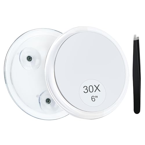 30X Magnifying Mirror for makeup Travel and Eyebrow Plucking