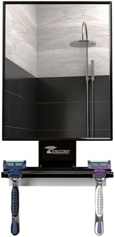 Toilet Tree BostaShowerFixer - Anti-Fog Adjustable Shower Mirror for Bathroom