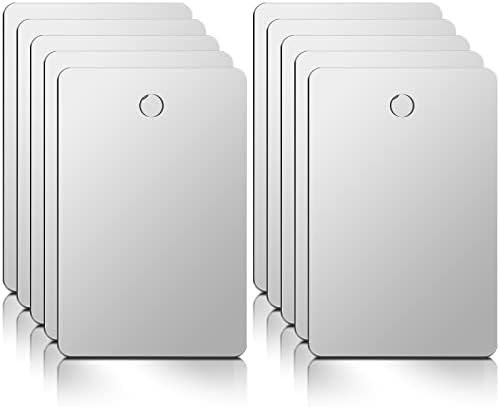 10-Piece Featherweight Camping Mirrors Shatterproof Compact