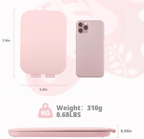 Travel Makeup Mirror with 3 Lighting Modes