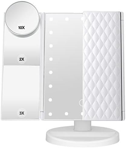 High-Magnification Touch Control LED Makeup Mirror