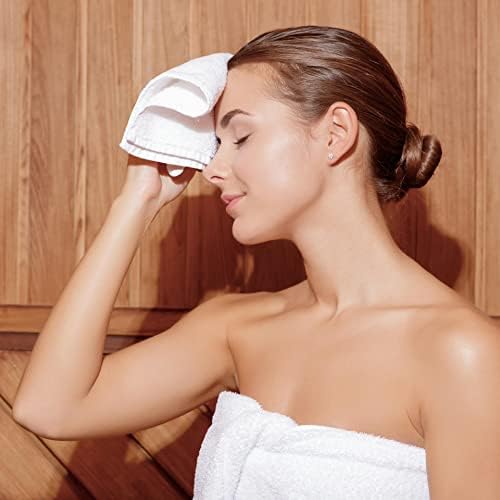 Delightfully soft 100 cotton washcloths 24-pack absorb deeply and white