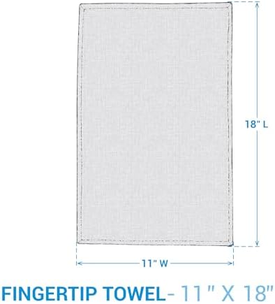 4-Piece Park Designs Split P Fingertip Towel Set