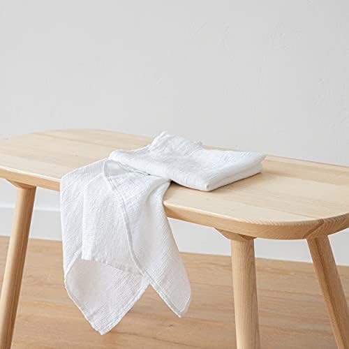 Relaxing bath moments Layered design ultra-soft machine washable LinenMe Waffle Towels