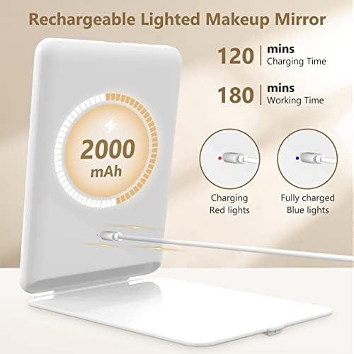 Rechargeable Makeup Mirror for Travelers