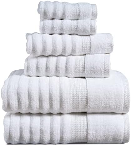 Luxury 100 Cotton Bath Towels Set - Soft Absorbent Eco-Friendly