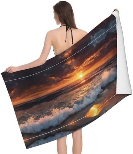 Sunset Beach Microfiber Bath Towel