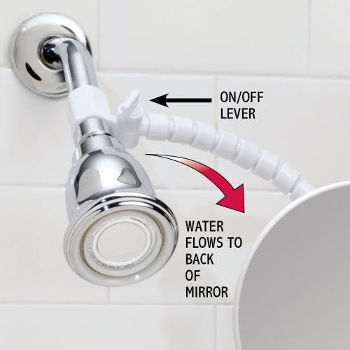 Fog-Free Shaving Mirror for Bathroom Flexible Arm