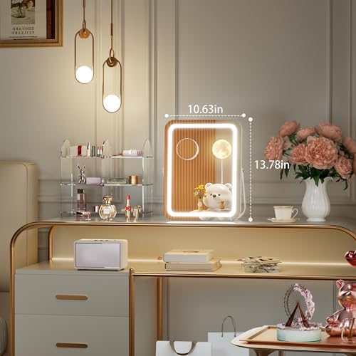 Versatile Vanity Mirror with Smart Lighting Magnifying Glass
