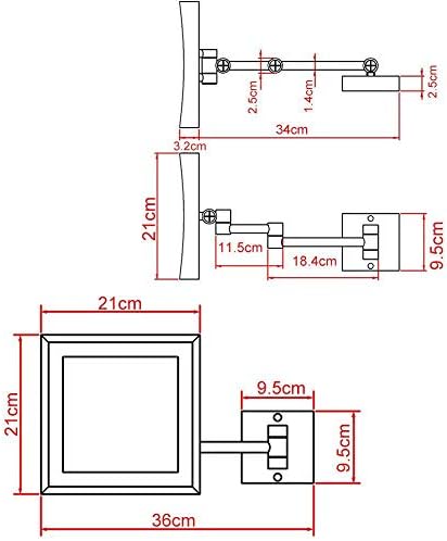 AMHIL Wall Mounted Vanity Mirror
