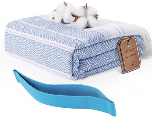 Genovega Luxury Beach Towels - Bulk Set for Beach Pool Gym More