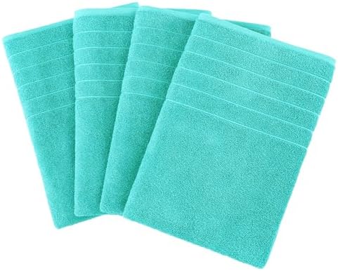 Luxury Soft Cotton bath towels 4-pack Aqua Sky bath time excellence